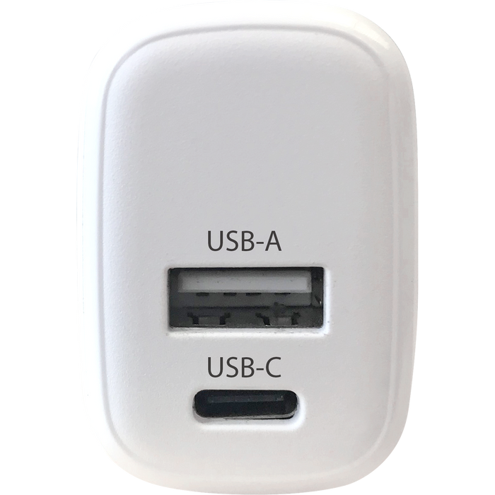 ADAPTER FOR VEGG MED USB-A OG USB-C LADEPORTER