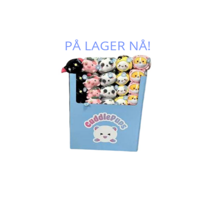Cuddlepups i Gulv-display 40x60x70 cm (utsending fra tidlig august 2025)