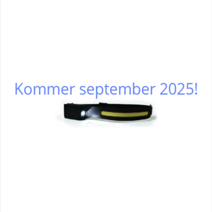 Hodelykt med innebygd batteri (utsending september 2025)
