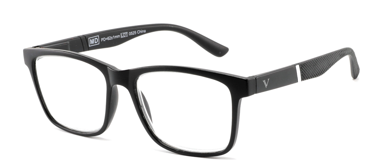 Vision Lesebriller (Matt Sort Metall) Prisgruppe B
