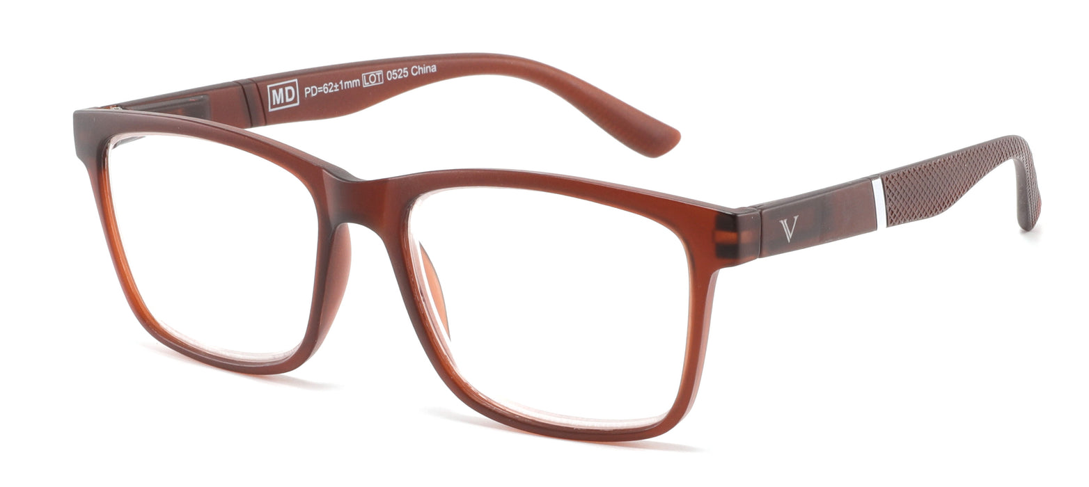 Vision Lesebriller (Matt Krystall Brun) Prisgruppe B