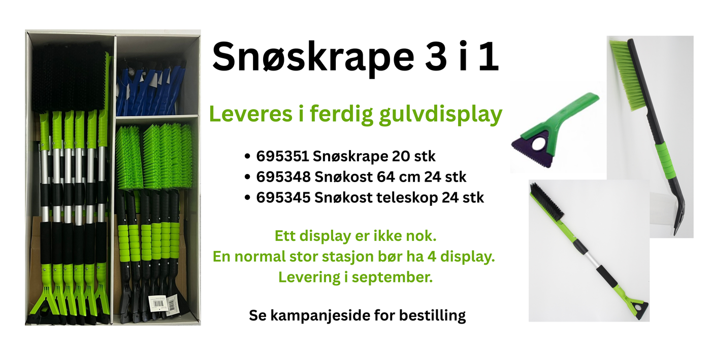 Snø- og isskrape display (test)