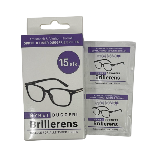 Brillerens Renseserviett 120 x 150 mm - 24pk
