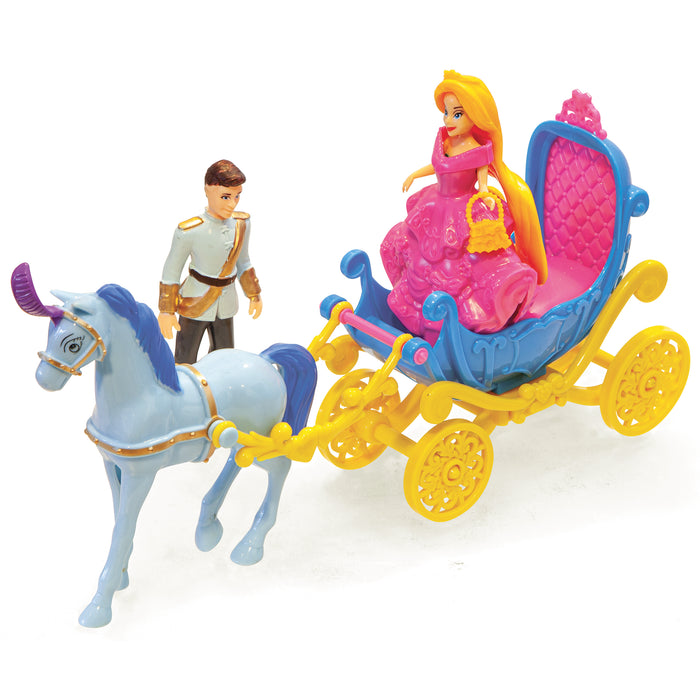 Prinsesse med hest og vogn