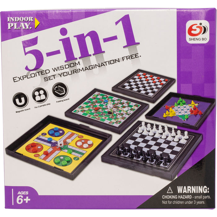 5 in 1 Magnetic games